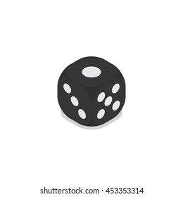 Stock Vector Black Dice