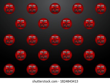 stock vector of black friday pattern wallpaper with realistic box and ribbons.