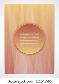 Stock Vector brochure template. magazine Cover.