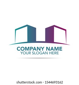 stock vector building logo design. architecture icons, sign, and symbols. house and construction. vector illustration element