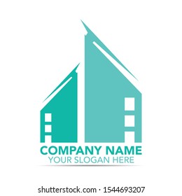 stock vector building logo design. architecture icons, sign, and symbols. house and construction. vector illustration element