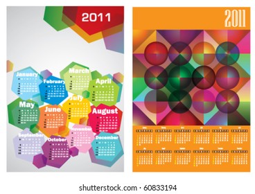 Stock vector calendars 2011