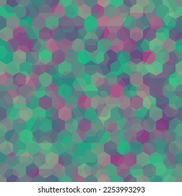 Stock-Vektorgrafik-Muster nahtlos. Urban hexagonale Mode-Stil. Splashes camo wiederholen Druck. Rote, blaue und beige Schmutzfarben, Stoffdesign.