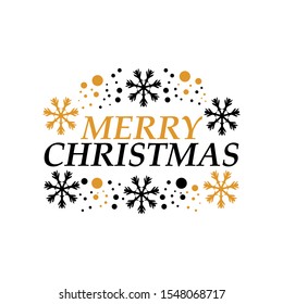 stock vector christmas logo with snowflake. greeting card, christmas sign,symbol and logo.