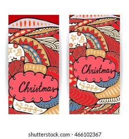 stock vector christmas set of pattern with tree, boll, snowflakes. hand draw pattern