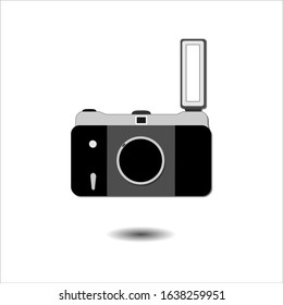 stock vector of classic camera isolated on white background