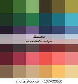 Stock Vector Color Guide Seasonal Color Stock Vector (Royalty Free ...