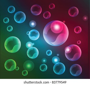 Stock vector colorful bubbles