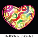 Stock vector colorful heart