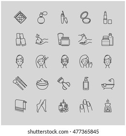 Stock vector cosmetic icons set