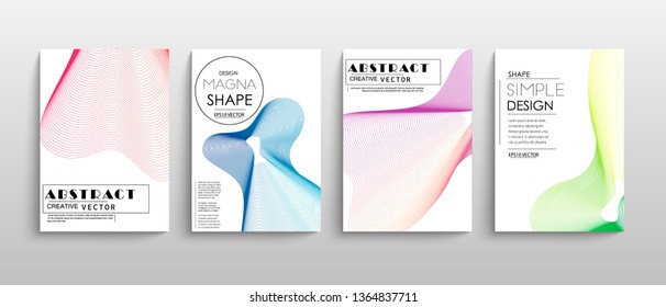 stock vector covers templates set with graphic geometric elements applicable for brochures posters covers