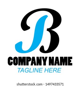 stock vector creative B letter abstract logo icon design template for business. minimalistic concept logo design.