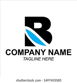 stock vector creative B letter abstract logo icon design template for business. minimalistic concept logo design.