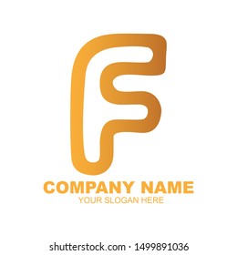stock vector creative F letter abstract logo icon design template for business corporate. minimalistic concept logo design.