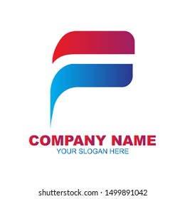 stock vector creative F letter abstract logo icon design template for business corporate. minimalistic concept logo design.