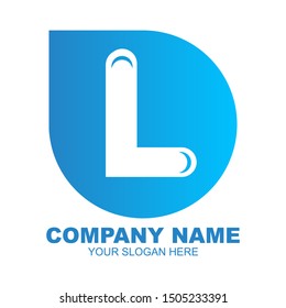 stock vector creative L letter abstract logo icon design template for business corporate. minimalistic concept logo design.
