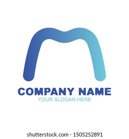stock vector creative M letter abstract logo icon design template for business corporate. minimalistic concept logo design.