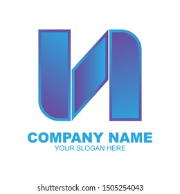 stock vector creative N letter abstract logo icon design template for business corporate. minimalistic concept logo design.