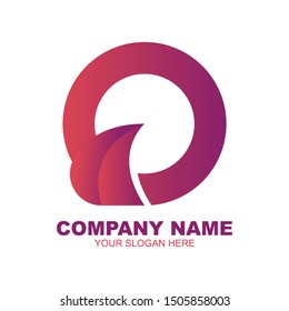 stock vector creative O letter abstract logo icon design template for business corporate. minimalistic concept logo design.