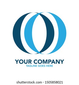 stock vector creative O letter abstract logo icon design template for business corporate. minimalistic concept logo design.