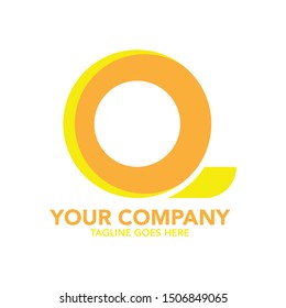 stock vector creative Q letter abstract logo icon design template for business corporate. minimalistic concept logo design.