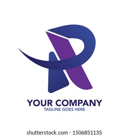 stock vector creative R letter abstract logo icon design template for business corporate. minimalistic concept logo design.