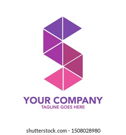 stock vector creative S letter abstract logo icon design template for business corporate. minimalistic concept logo design.