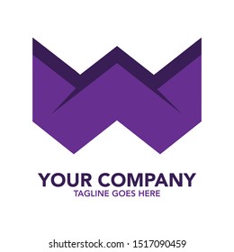 stock vector creative W letter abstract logo icon design template for business corporate. minimalistic concept logo design.