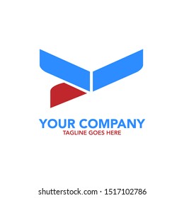 stock vector creative Y letter abstract logo icon design template for business corporate. minimalistic concept logo design.