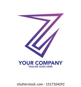stock vector creative Z letter abstract logo icon design template for business corporate. minimalistic concept logo design.