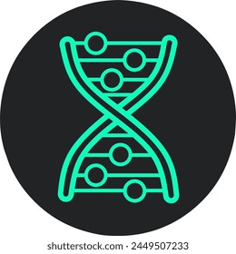 Icono de molécula de ADN de Vector