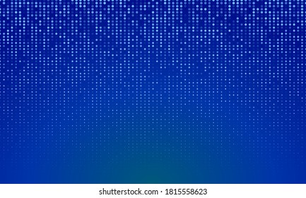 Stock vector dots glitter halftone pattern with blue gradient background