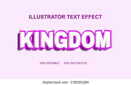 stock vector editable text effect kingdom style