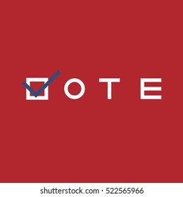 Stock vector election billboard with inscription vote