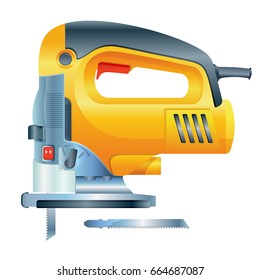 stock vector electric jigsaw