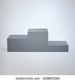 stock vector empty podium for winer awards