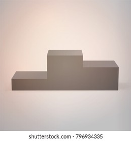 stock vector empty podium for winer awards
