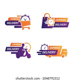 Stock Vector of Express delivery icon collections 