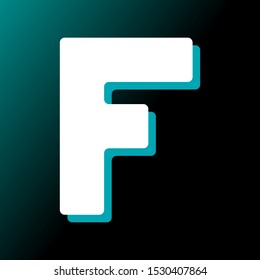 stock vector F geometric bold letter, technology, futuristic abstract logo icon design template for business corporate. minimalistic concept logo design.