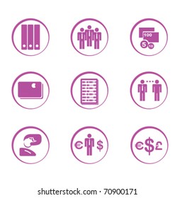 Stock vector financial icons
