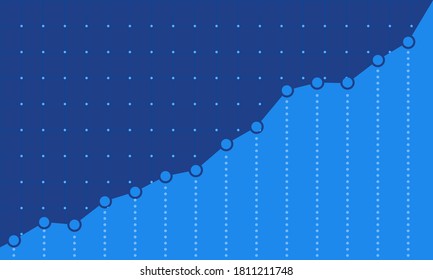 Stock vector financial market growth chart business background design infographic element