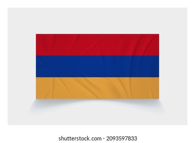 Stock Vector Flag of Armenia - Proper Dimensions 1 : 2