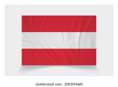 Stock Vector Flag of Austria - Proper Dimensions 2 : 3
