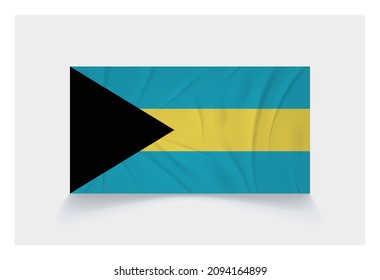 Stock Vector Flag of Bahama - Proper Dimensions