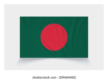 Stock Vector Flag of Bangladesh - Proper Dimensions 3 : 5