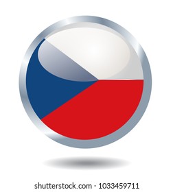 Stock Vector Flag of Czech Republic