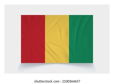 Stock Vector Flag of Guinea - Proper Dimensions 2 : 3