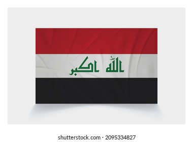 Stock Vector Flag of Iraq - Proper Dimensions 2 : 3