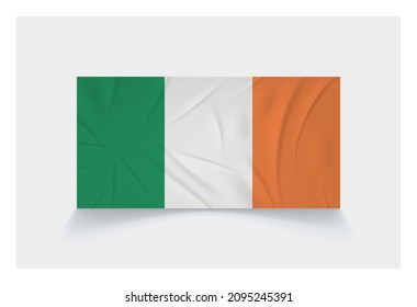 Stock Vector Flag of Ireland - Proper Dimensions 1 : 2
