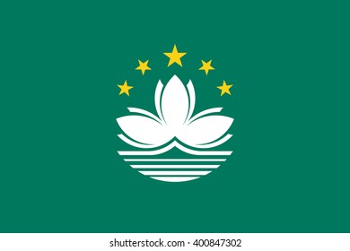 Stock Vector Flag of Macau - Proper Dimensions